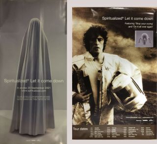 Spiritualized Let It Come Down Set Of 2 Promo Posters 2001 J Spaceman