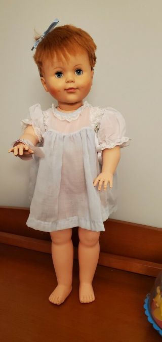 Rare Vintage 1964 Red Hair Lorrie Walking Doll 23 " Tall.