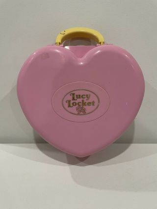 Lucy Locket Polly Pocket Doll Large Pink Carry Case House1992 Bluebird