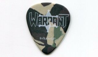 Warrant 2009 Summer Tour Guitar Pick Jerry Dixon Custom Concert Stage Pick