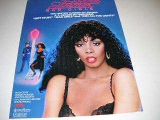 Donna Summer The Hottest Summer On Record 1979 Promo Poster Ad
