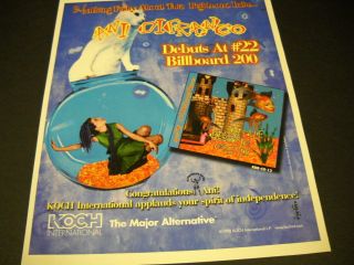 Ani Difranco Nothing Fishy About This Righteous Babe.  1998 Promo Poster Ad