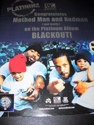 Method Man And Redman With Families 1991 Promo Poster Ad