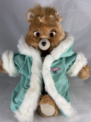 Vintage 1985 Teddy Ruxpin Bear W/ Winter Clothing