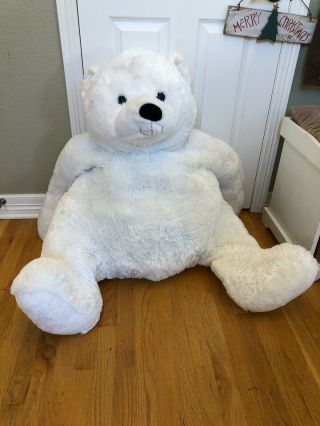 Kelly Toy 45 Plush White Stuffed Polar Bear Jumbo Large Giant Cuddly Toy Costco