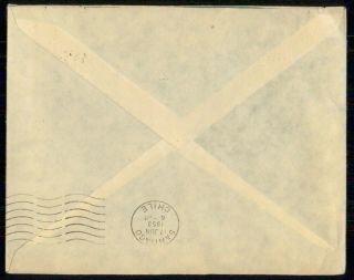 Mayfairstamps CHILE AD 1958 COVER VALDIVIA GERMAN EMBASSY wwi82833 2