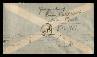 DR WHO 1933 BRAZIL SAO PAULO AIRMAIL TO ARGENTINA f70821 2
