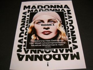 Madonna Has.  Most Uncompromising Musical Statement Yet 2019 Promo Poster Ad