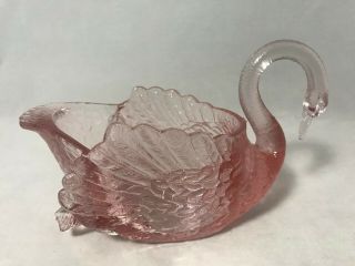 Vintage Cambridge Glass Co.  1042 Peach Blo - Light Pink Swan - Type I 6 1/2 "