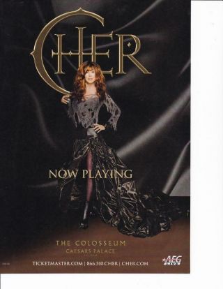 2009 Cher Las Vegas Show Print - Ad / Great Art/ The Colosseum