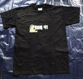 Sum 41 Shirt World Tour 2003 Does This Look Infected? Youth Xl (18 - 20) Pre - Owned
