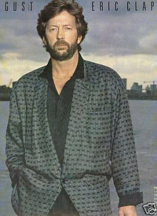 Eric Clapton 1986 Photo Poster Ad Release Of August