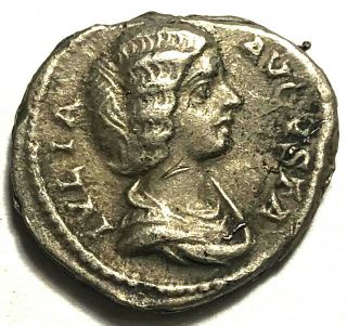 Julia Domna Ar Denarius - Ivno - Rome 196 - 211 Ad