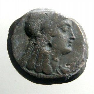 Ptolemy Vi Ae28 Diobol_portrait Of Cleopatra I As Isis_ancient Egypt