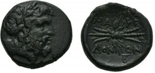 Rare Ancient Greece 187 - 168 Bc Macedon Philip V Perseus Zeus Thunderbolt Pella