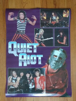 Quiet Riot Poster 1984 Rock B3