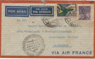 Brazil Cover Condor Zeppelin Lufthansa,  / - 1935