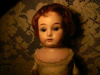 Antique Mark " Darling " Bisque Shoulder Head Doll