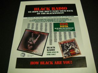 Professor Griff.  Don;t Turn Your Back On The Blackwoman 1993 Promo Poster Ad