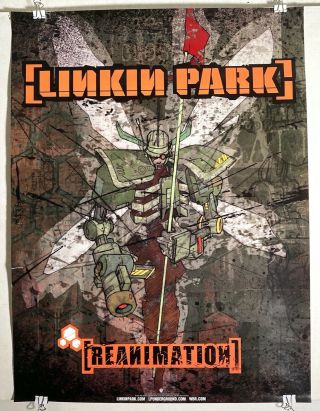 Linkin Park Reanimation 2002 Rare 18x24 Promo Poster Good Cond / Never Displayed