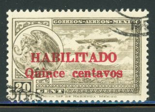 Mexico Air Post Selections: Scott C38 15c/20c Brown Olive (1931) Cv$35,