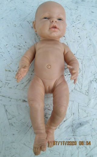 Vintage Berjusa Newborn Girl Baby Doll Anatomically Correct 19 " Spain