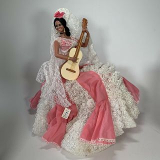 3 Vintage Marin Chiclana Spanish Flamenco Dancer Dolls Girl 2 Guys With Tags 2