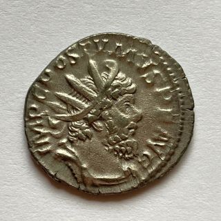 Roman Empire: Postumus,  259 - 268 Ad,  Ar Antoninianus - Aesculapius,