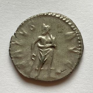 Roman Empire: Postumus,  259 - 268 AD,  AR Antoninianus - Aesculapius, 2