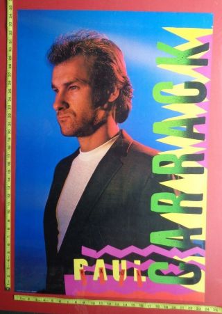 Paul Carrack Poster,  23x35 " Record Company Promo Poster,  1982