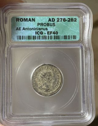 Roman Empire Probus 276 - 282 Ad Ae Antoninianus Ef40 Icg