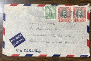 Chile 1933 Airmail Cover Via Panagra