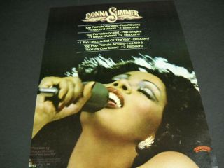 Donna Summer Is 1 And 2 Multiple Times 1978 Promo Poster Ad