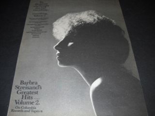 Barbra Stresisand For Person Who Thought.  Had Everything 1978 Promo Poster Ad