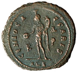 Large Roman Coin Of Maximinus Ii Daia As Caesar Alexandria " Genius " Scarce