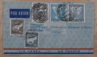 Mayfairstamps Chile 1939 To Switzerland Air France Airmail Cover Wwi62587