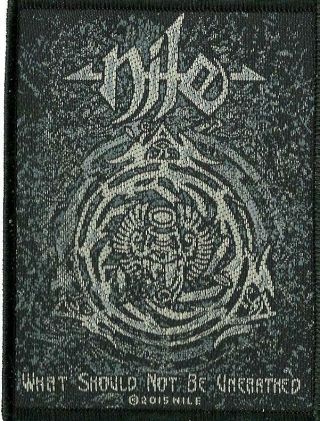 Nile What Should Not Be 2012 Woven Sew On Patch Official Merch - No Longer Made