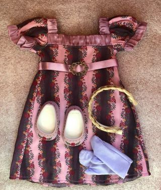 American Girl Doll Caroline Holiday Gown - Luxurious Fabric Fantastic Price