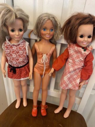Vintage Ideal Crissy Family Dolls Kerry Crissy Brandi
