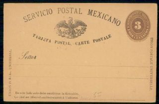 Mayfairstamps Mexico 3 Cents Universal Postal Union Stationery Card Wwi6189