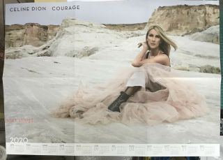 Celine Dion Courage Taiwan Promo 2020 - Year Calendar Poster