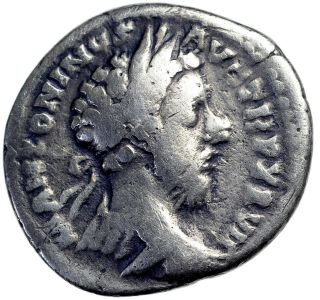 Roman Empire Denarius Marcus Aurelius (161 - 180 Ad) Silver Coin 7311