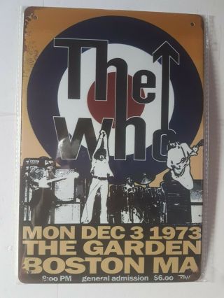 The Who Vintage Style Metal Sign Plaque Poster British Rock