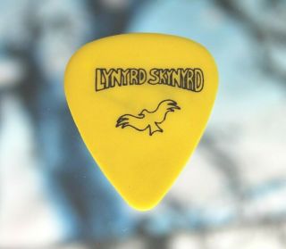 Lynyrd Skynyrd // Leon Wilkeson 2000 Tour Guitar Pick // Yellow/black Plectrum