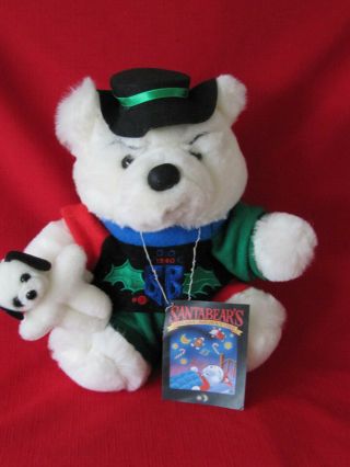 Rare Vintage 1990 Dayton Hudson Christmas Bully Santa Bear W/tags