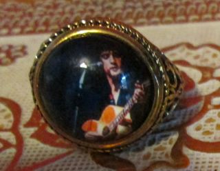Elvis Presley Antique Gold Plated Resizable Ring.