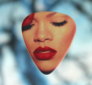 Rihanna // Nuno Bettencourt Concert Tour Guitar Pick // Extreme Close - Up