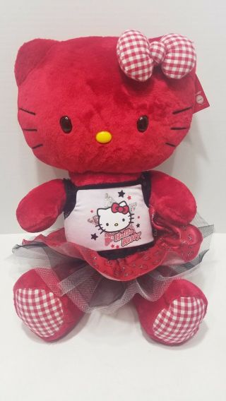 Build - A - Bear Red Hello Kitty,  Retired Limited Edition With Tags,  Tutu Dress