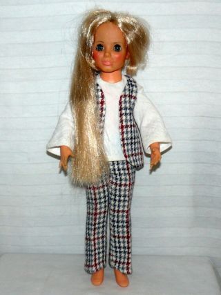Ideal Toy Velvet Doll Growing Hair Blonde 18 Inches High 1969 - 1970
