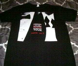2013 Jay - Z & Justin Timberlake " Legends Of The Summer " Concert Tour (m) T - Shirt